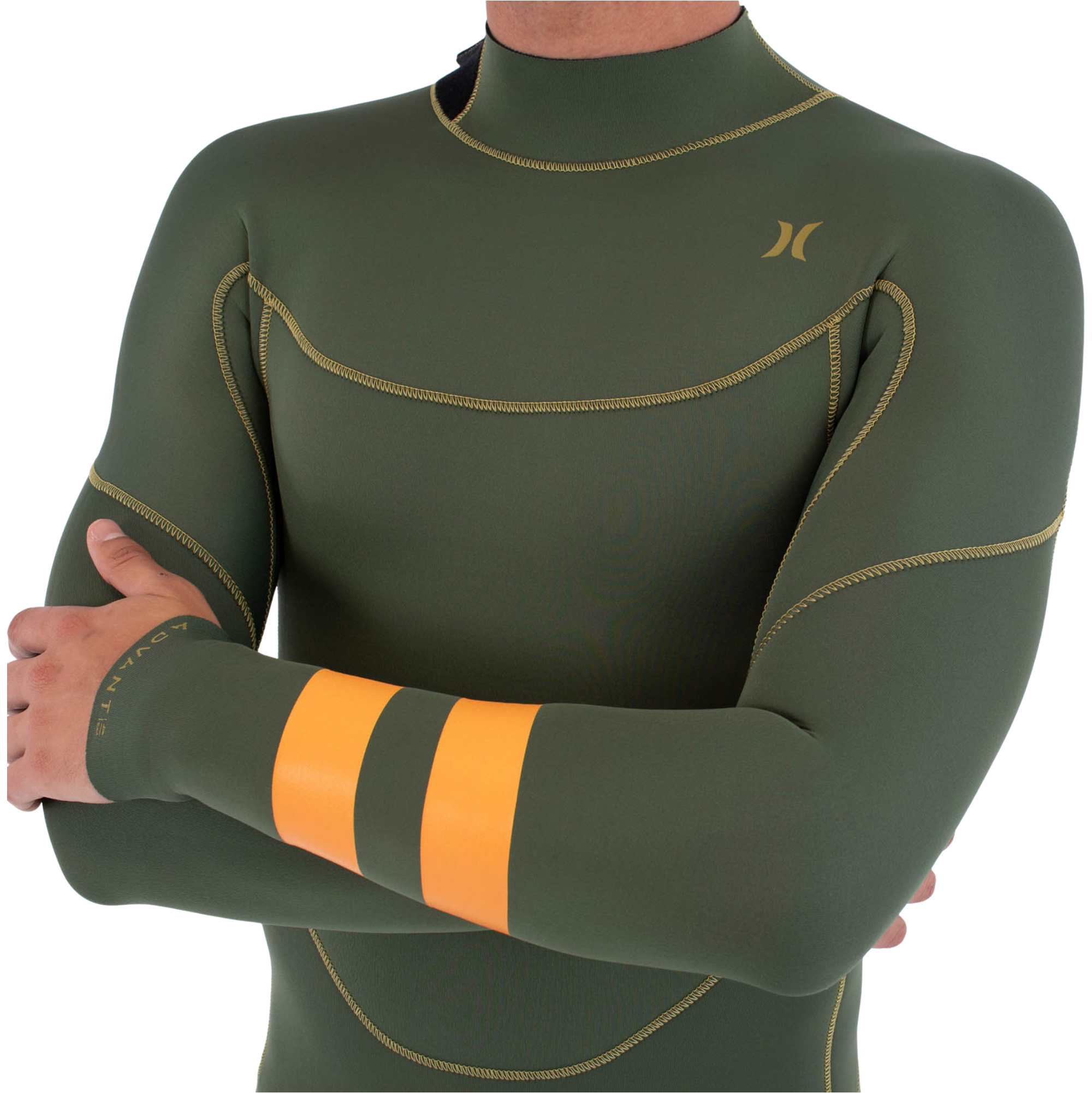 2026 Hurley Mens Advant 3/2mm Back Zip Wetsuit MFS0000302 - Cargo